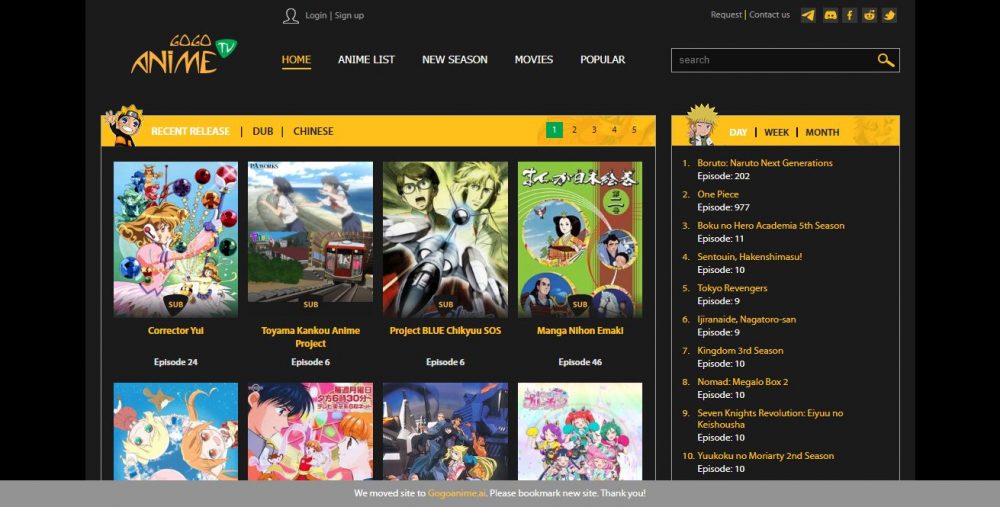 Watch anime on gogoanime